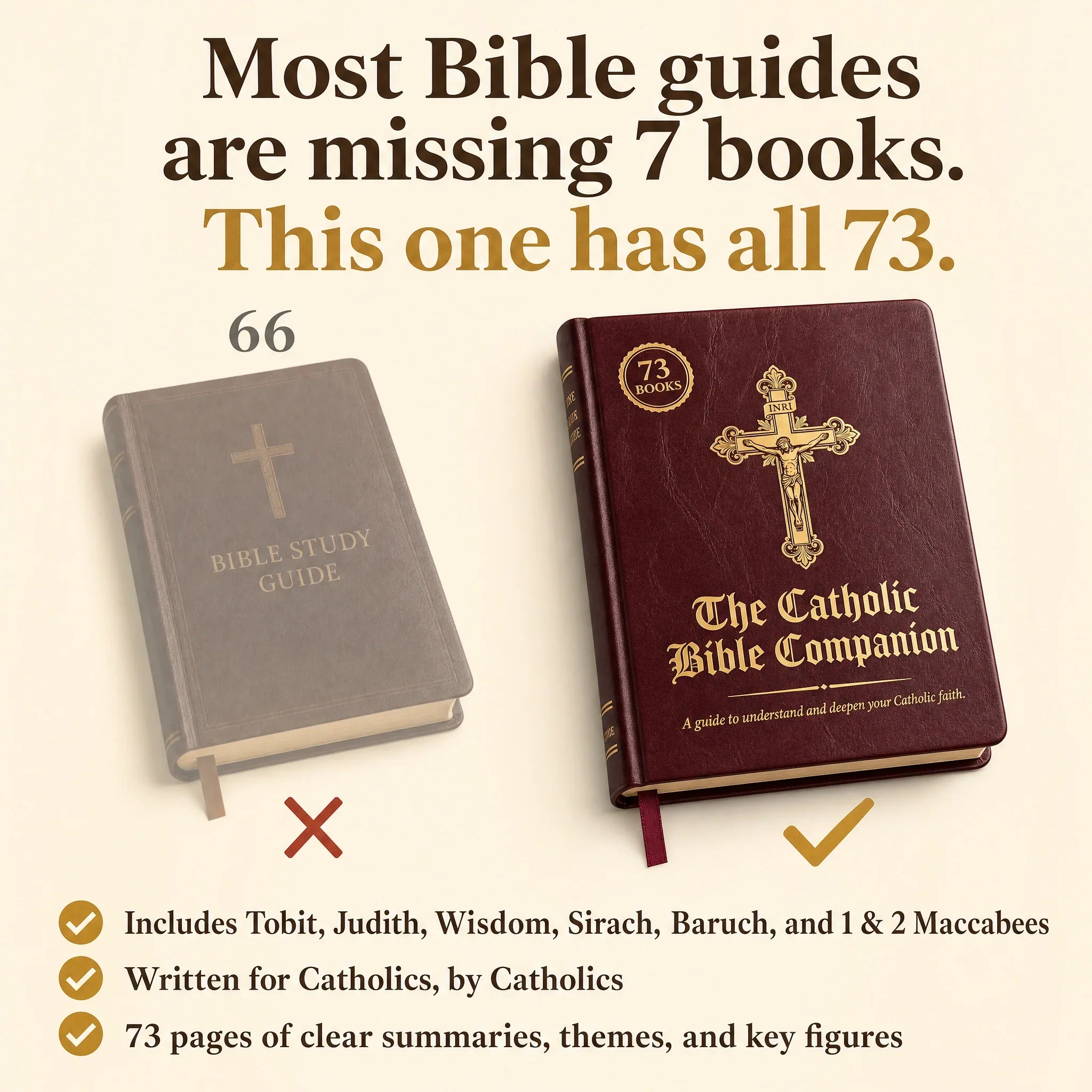 It sits next to the Bible you already own